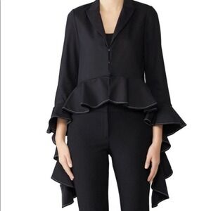 Alexis Black Ruffled Blazer